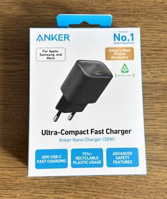 Anker Ultra-Compact Fast Charger Netzteil Nano Charger (30W) USB-C NEU + OVP