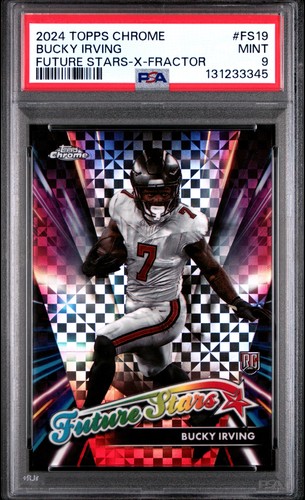 2024 TOPPS CHROME FUTURE STARS X-FRACTOR #FS19 BUCKY IRVING PSA 9