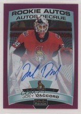 2019-20 O-Pee-Chee Platinum Rookie Autos Matte Pink 92/99 Joey Daccord Auto um0