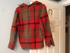 Vintage 1940's Military Army Wool Plaid Shirt Jacket Size M-L — photo 3