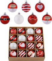 Weihnachtskugeln 16 StüCke 6Cm Christbaumkugeln Kunststoff Weihnachtskugel Weihn
