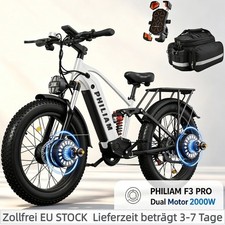 🔥Dual Motor E-MountainBike 2000W 52V23AH 26Zoll Elektrofahrrad 150KM …