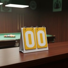 Manual Flip Scoreboard Large Visible Numbers Tabletop Score Flipper for
