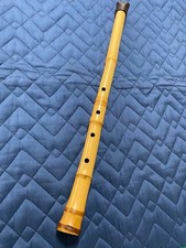 Seizan Shakuhachi 2.1 Shaku Bamboo Flute Silver Utaguchi Fujimaki Joint Japan