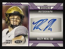 2020 SAGE HIT #A29 Riley Neal Rookie Autographs Purple Auto