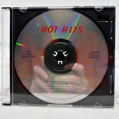 Hot Hits Pop Volume 7 CD MCA Records 1991 Jukebox Play IMMD-35260 Compilation