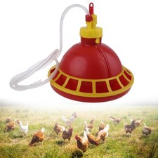 Round Hanging Cup Waterer Bowl for Multiple Chicks Automatic Pet Feeder