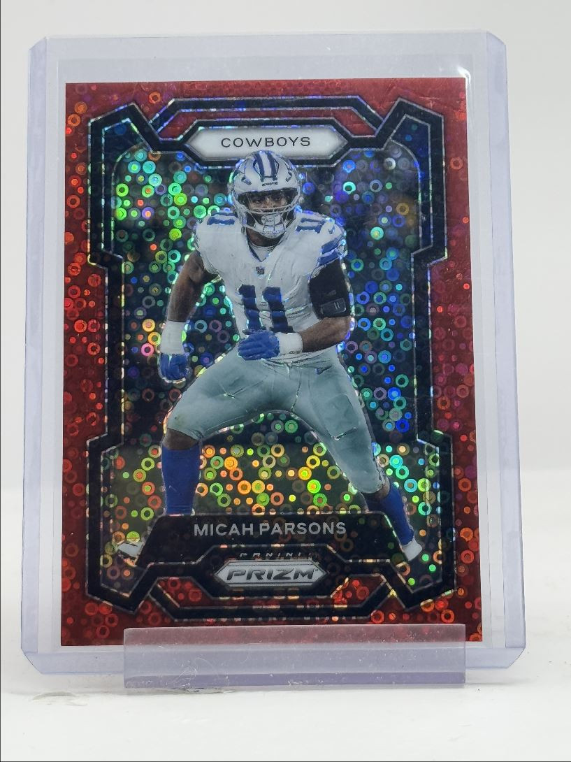 MICAH PARSONS 2023 PANINI PRIZM NO HUDDLE RED COWBOYS #78 /70 Q3615