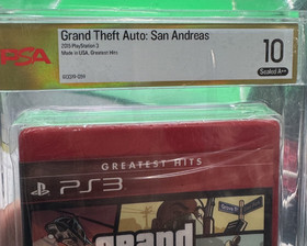 Grand Theft Auto: San Andreas Greatest Hits Sealed PS3 - PSA Graded PERFECT 10!