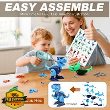 Laradola Dinosaur Toys for Boys, Take Apart STEM Toy w/ Electric Drill