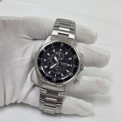 CASIO AMW-330D-1AV Diver Men's Sport Stainless Steel Wrist Watch Date Japan