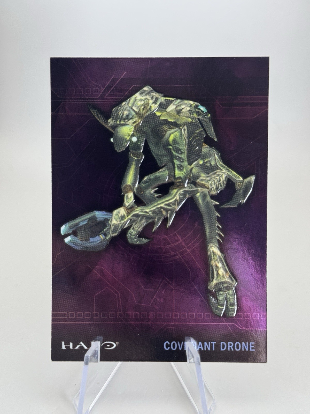 2007 HALO 3 Topps TRADING CARDS EMBOSSED FOIL CARD 7 OF 10 COVENANT DRONE Xbox