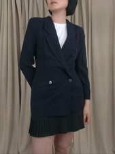 Vintage Giorgio Armani Black Double-Breasted Tailored Blazer