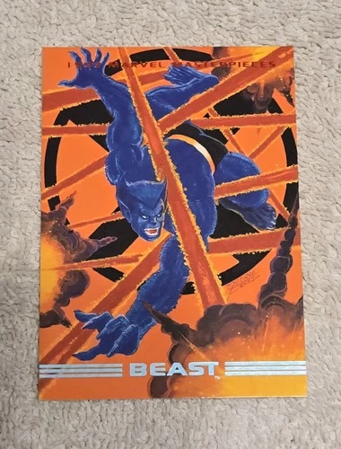 1993 Skybox Marvel Masterpieces Beast #17 Comic Book Trading Card x-men