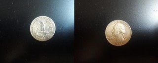 ¼ dollar "Washington Quarter" (argent) 1961 D en très bon état