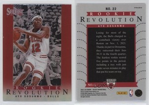 2021-22 Panini Select Rookie Revolution Red Prizm Ayo Dosunmu #22 RC