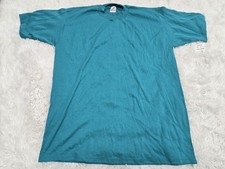 Vintage Jerzees XL T-Shirt Teal NWT Deadstock Single-Stitch Made In USA Normcore