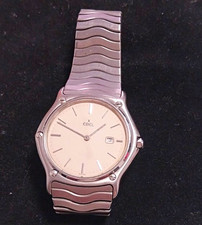 EBEL Wave Quarz Armbanduhr Edelstahl silber w...