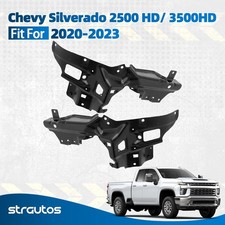 Pair Front Bumper Bracket For 2020-2023 Chevy Silverado 2500 Hd Front Leftright