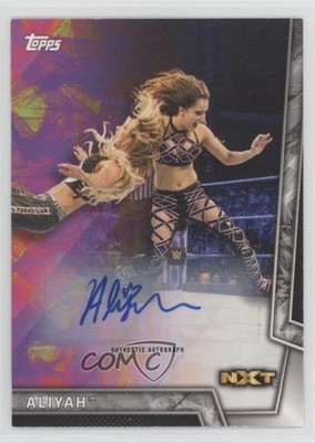 2018 Topps WWE Women's Division Auto 124/199 Aliyah #32 Auto 08j3
