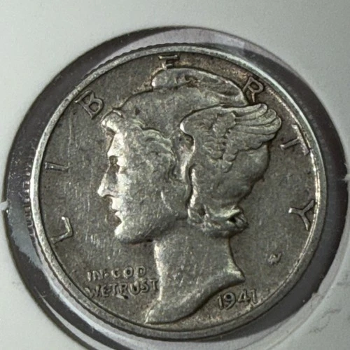 Photo of a 1941-S Mercury Dime from an eBay listing that sold on Jul 22, 2026