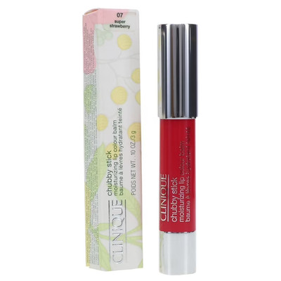 CLINIQUE 07 Super Strawberry Chubby Stick Moisturizing Lip Color Balm 0.10oz NIB
