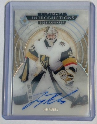2023-24 Ultimate Collection Jiri Patera Introductions Auto Rookie RC Canucks