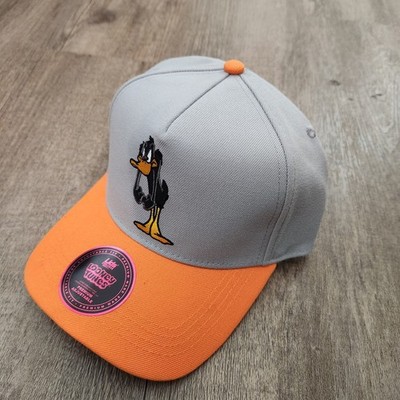 Daffy Duck Looney Tunes A-Frame 2-Tone Hat Cap Snapback Adjustable Gray