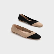 NOSE Cloud 9 Fly Knit Square Toe Flat Ballerina Women Shoes Comfortable Walking 