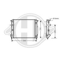 1X KüHler MotorküHlung Diederichs DCM2910 Diederichs Climate FüR Nissan Renault