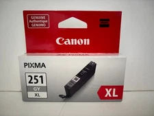 CANON PIXMA 251 GRAY XL INK CARTRIDGE TANK NEW IN BOX GENUINE AUTHENTIC
