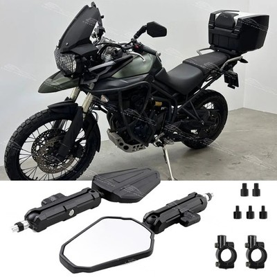 Foldable Motorcycle Rearview Mirrors E-MARK For Triumph Tiger 1200 1050 900 800
