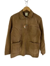 Buzz Rickson's DENIM ARMY JUMPER AGING MODEL Long Sleeve Shirt S Cotton Brown BR