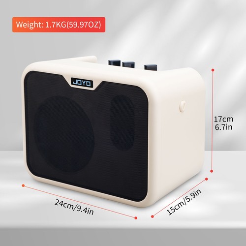 JOYO 10W 5" Guitar Amplifier Dual Channel Portable Amp for Acoustic Guitar Bass - Picture 7 of 20