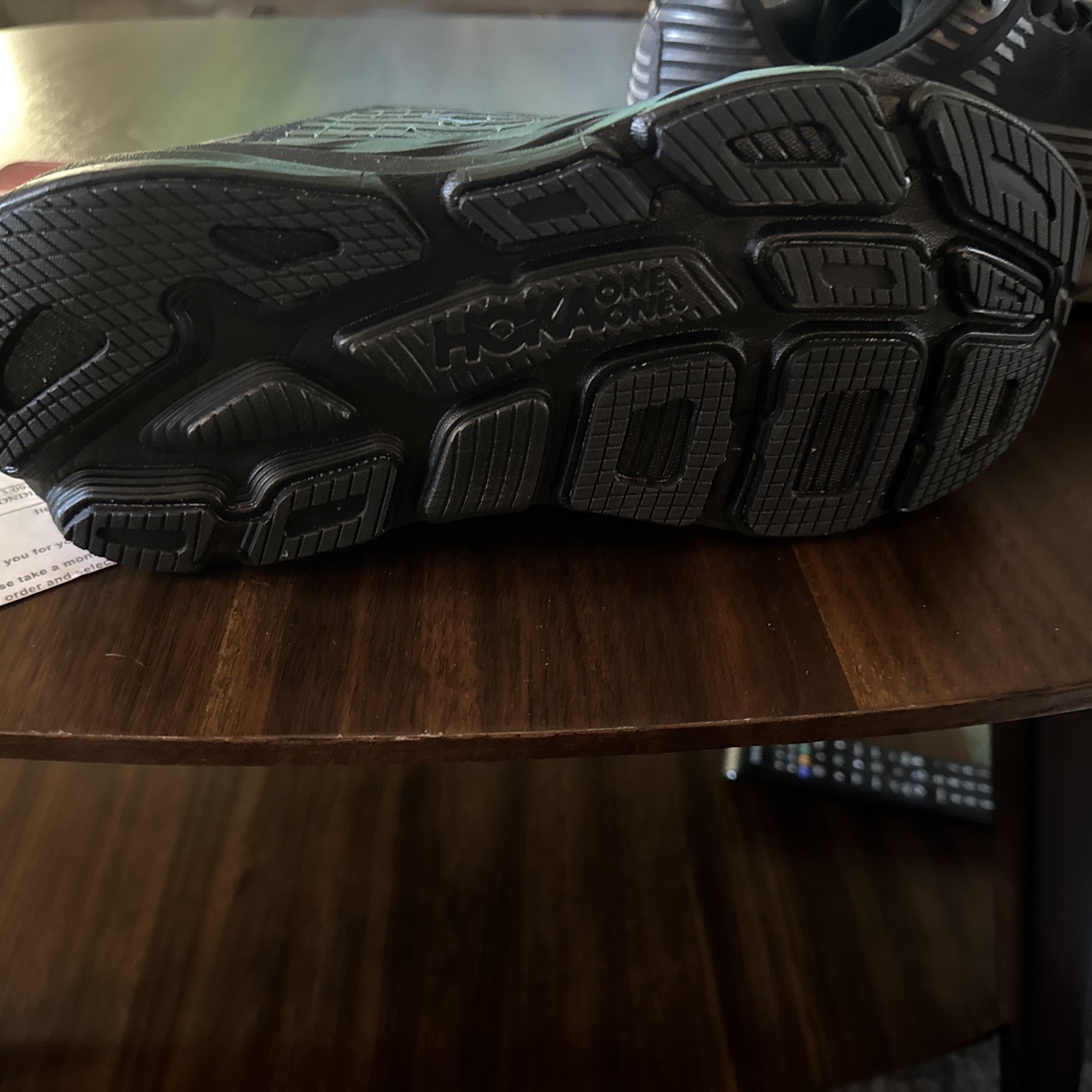 HOKA Bondi 6 Wide Running Walking Shoes Men's Size US 9 2E  Triple Black thumbnail 3