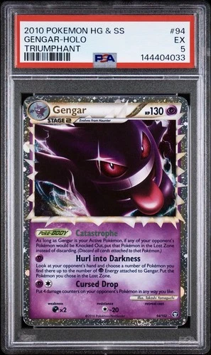 Pokémon HeartGold & SoulSilver Triumphant GENGAR PRIME Holo 94/102 CLEAN PSA 5 !