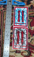 SABER MSK 2 Hand Drawn Graffiti Tag Stickers Los Angeles Street Art