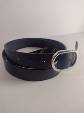 Zara Women's Black Belt Size 90/36-38, 1 inch wide. Made in Spain