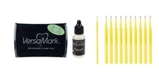 Versamark Watermark Embossing Bundle - Versamark Clear Ink Pad with Reinker and