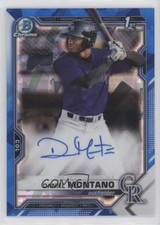 2021 Bowman Sapphire Edition Chrome Prospects Daniel Montano #BSPA-DM Auto 0u17
