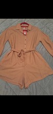 Ladies Playsuit/beach Cover Up.. New. Will Fit Size 12, 14..mustard Colour.