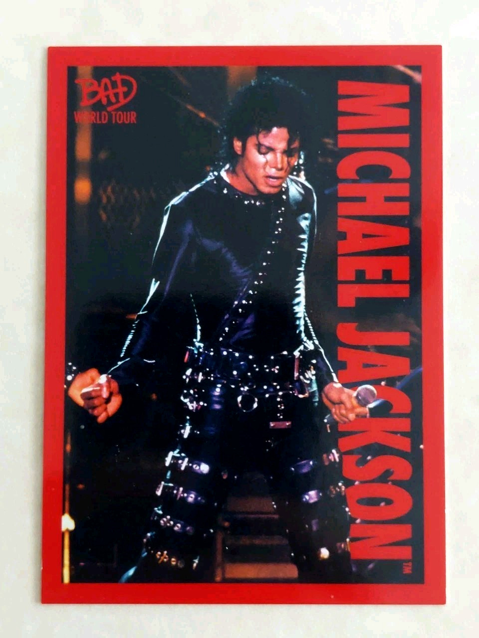 Michael Jackson keepsake Edition Bad World Tour 77/87 Red Parellel Poster #76