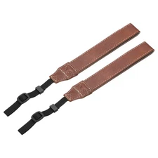 Camera Wrist Straps, 2Pcs PU Leather Camera Hand Strap Lanyard, Brown