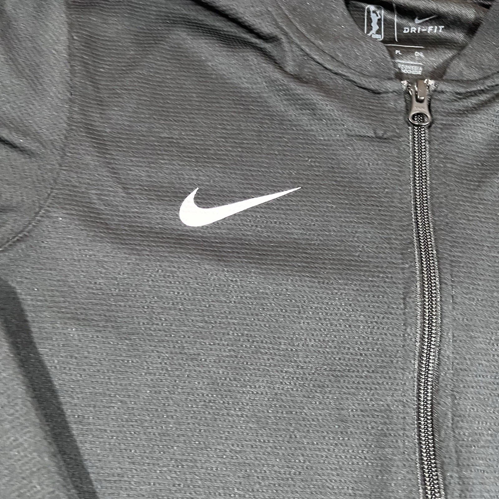 Chicago Sky Nike Dri Fit Full Zip Black Warm Up Jacket Size Small Tall WNBA thumbnail 6