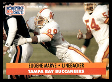 1991 Pro Set Eugene Marve #312 Tampa Bay Buccaneers NFL Football Base Set