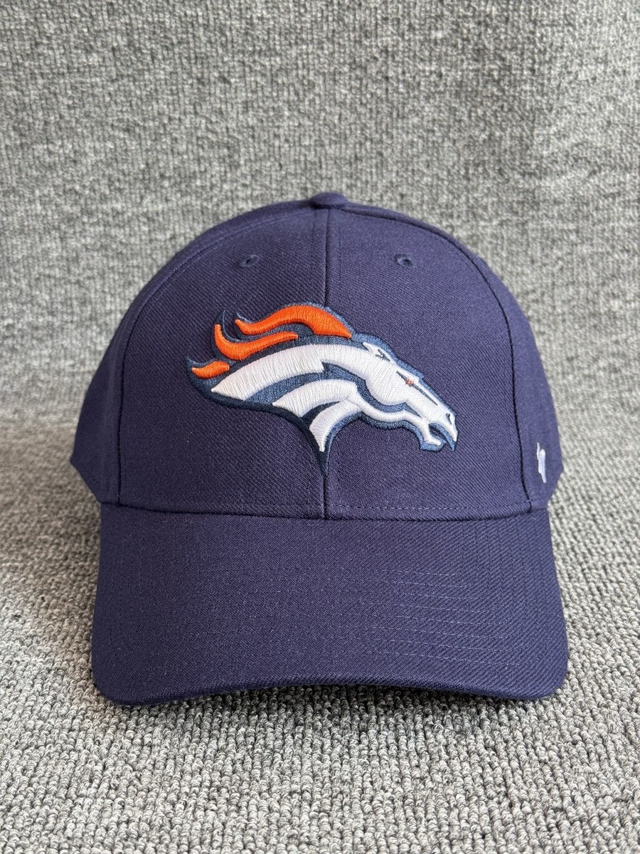 47 Brand Denver Broncos Dad Hat Strapback Navy Orange NFL One Size