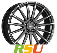 AEZ Atlanta graphite matt polished 8.5x19" ET45 LK5 112 ML 70.1 Alufelgen 19 ...