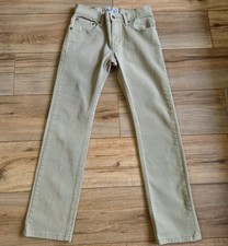 Boys 12 Reg Levi's Signature Skinny Jeans Tan Khaki Straight Leg Worn Few Times