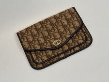 CHRISTIAN DIOR ($1,000) Small Envelope Clutch Wallet in Red Monogram Canvas