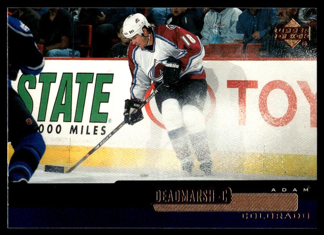 1999-00 Upper Deck #214 Adam Deadmarsh Colorado Avalanche Hockey Card